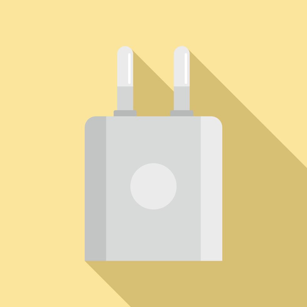 Smartphone plug icon, flat style vector