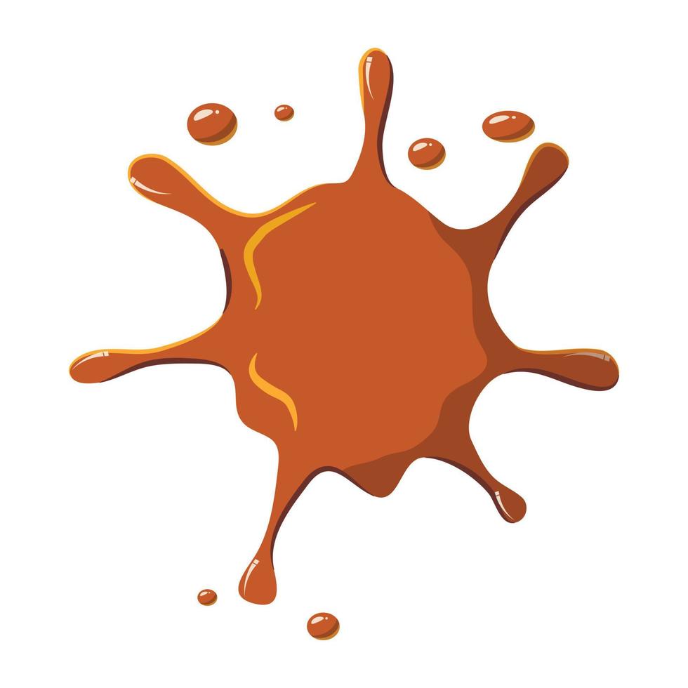 Caramel spatter icon vector