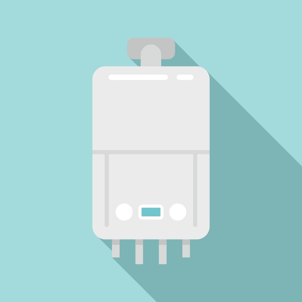 Domestic boiler icon, flat style vector