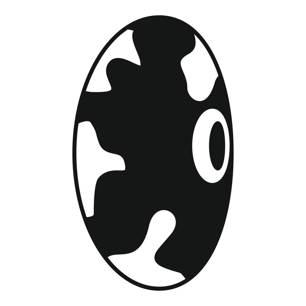 Kidney bean icon, simple style vector