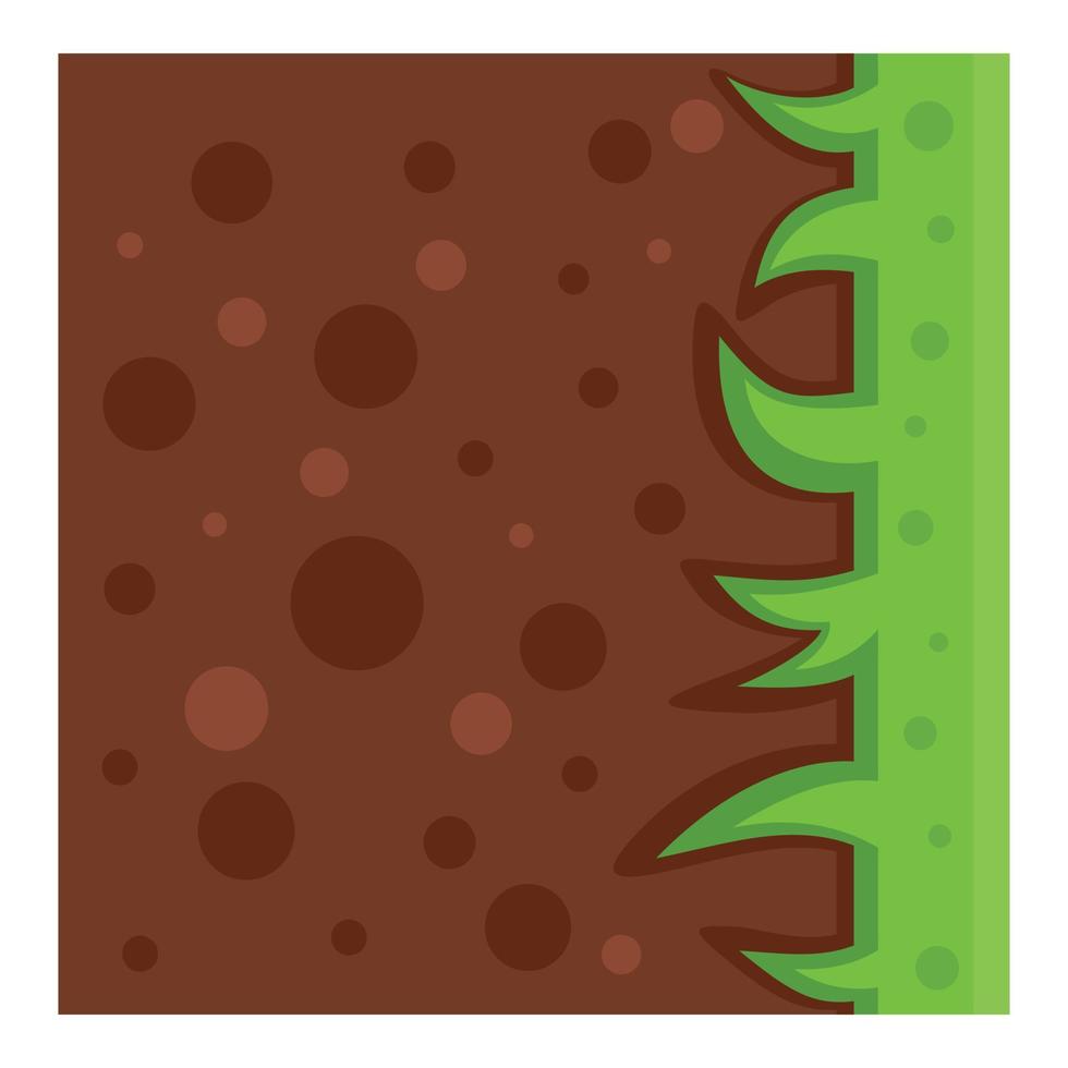 Game platform earth nature icon, flat style vector