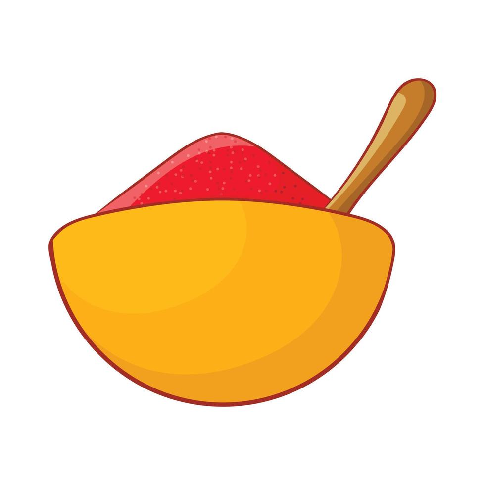 Indian spice icon in cartoon style vector