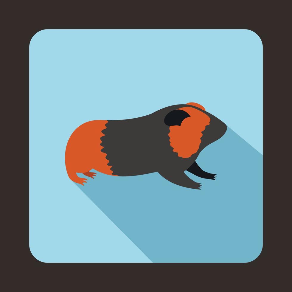 Hamster icon, flat style vector