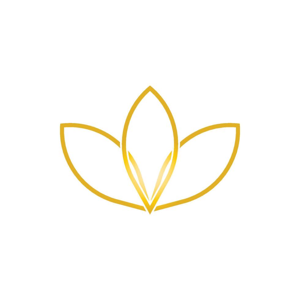 Beauty vector lotus icon logo design