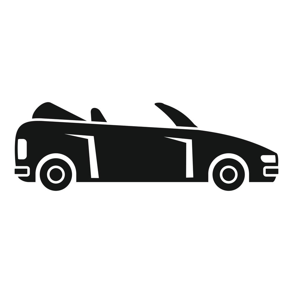 Modern cabriolet icon, simple style vector