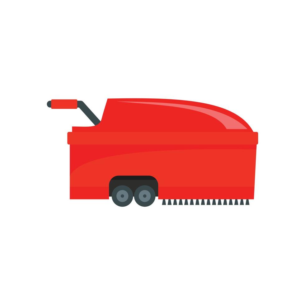 Hall vacuum cleaner icon, flat style vector