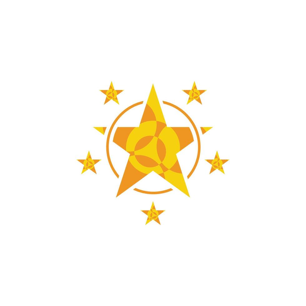 Star icon template vector