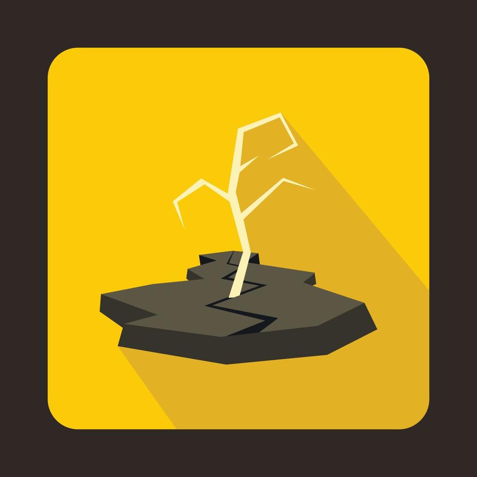 Drought icon in flat style vector