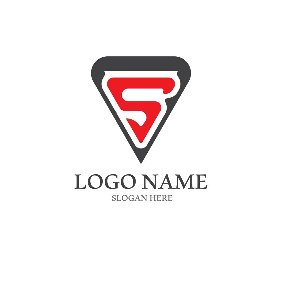 diseño de logotipo de letra s corporativa de negocios vector