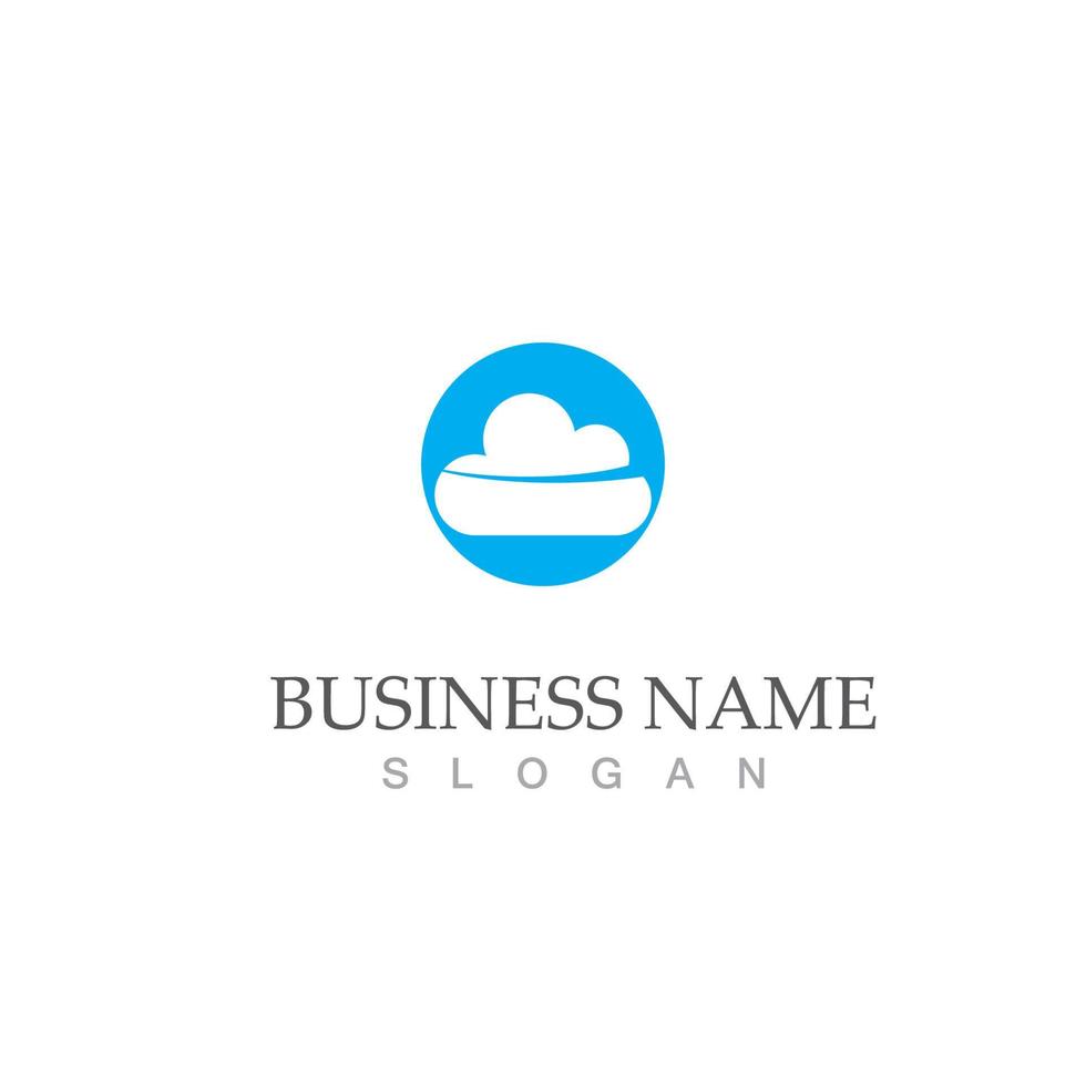 Cloud logo icon symbol weather vector