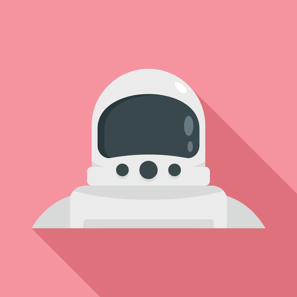 icono de astronauta, estilo plano vector