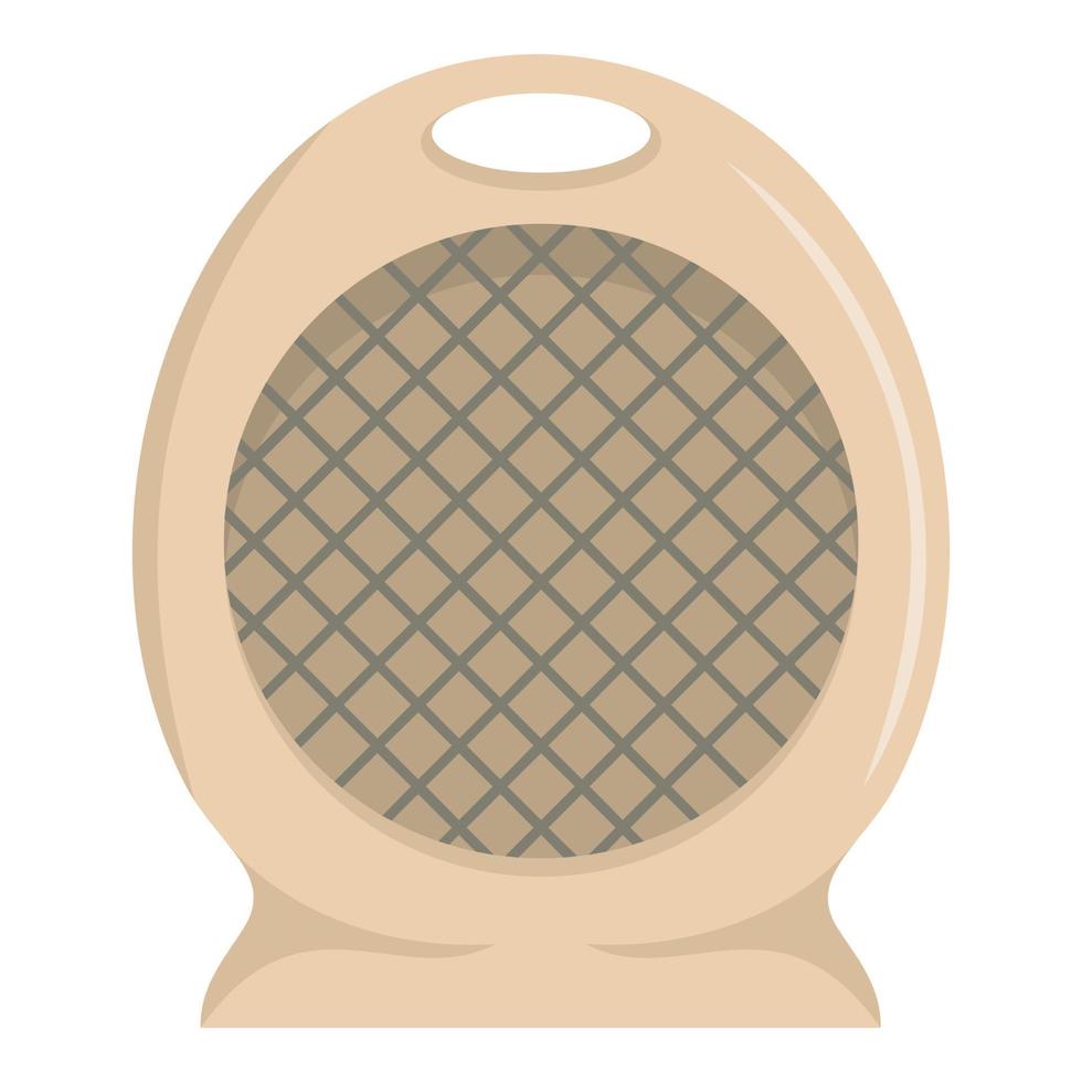 Portable fan icon, flat style vector