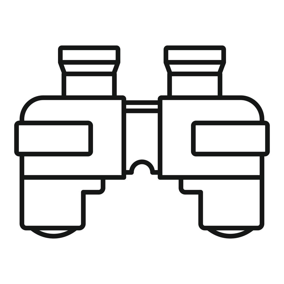 Marine binocular icon, outline style vector