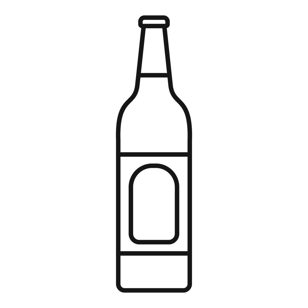 Lime soda drink icon, outline style vector