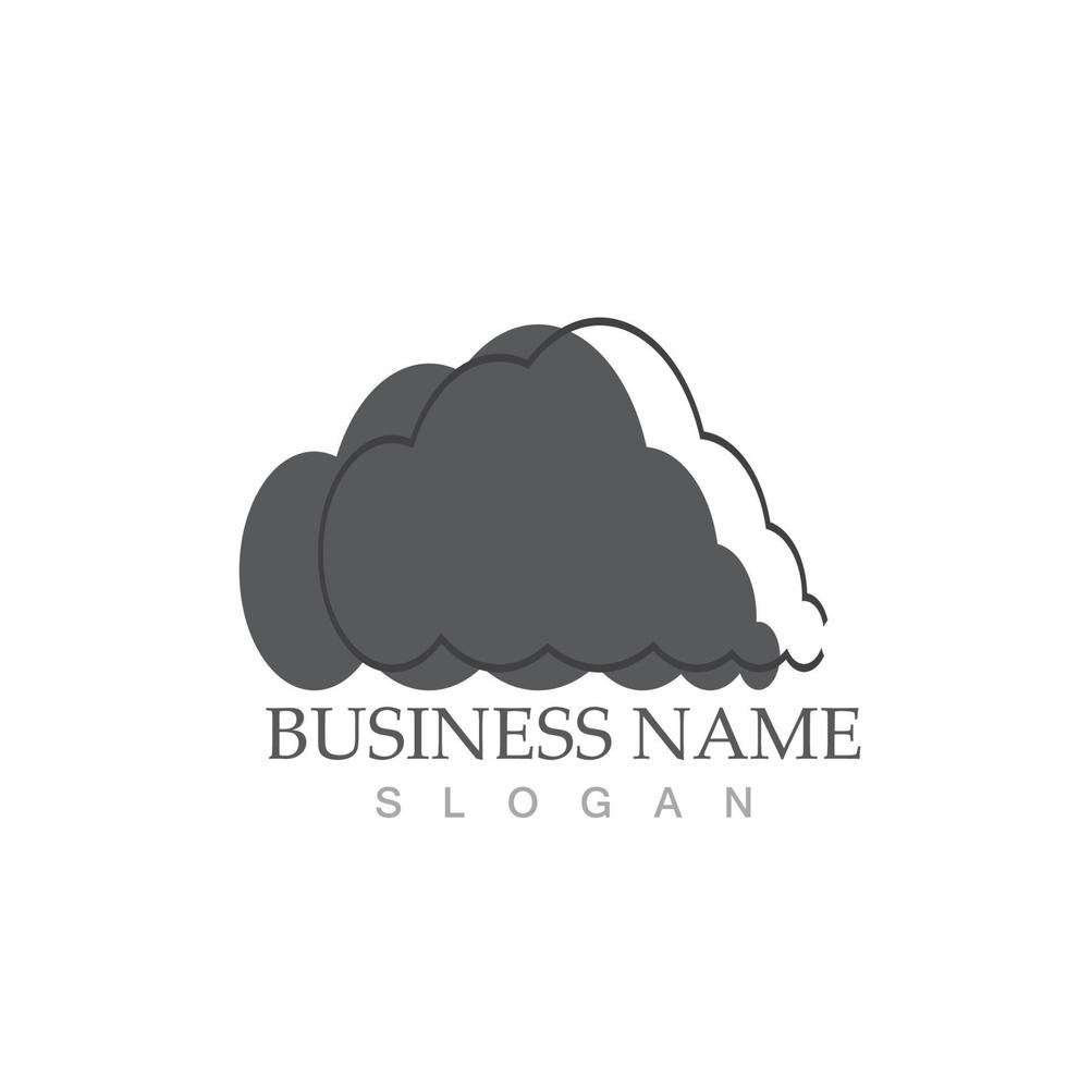 Cloud template icon vector