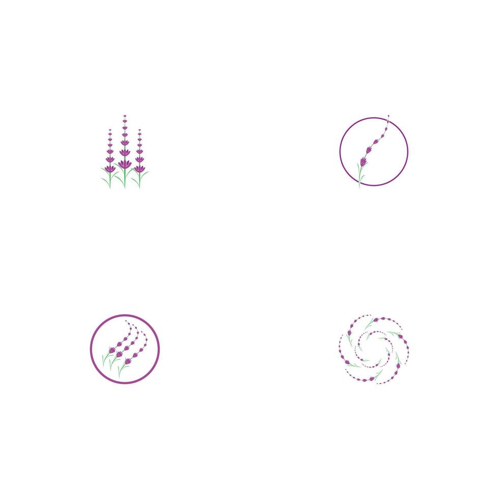 Fresh lavender icon logo vector flat