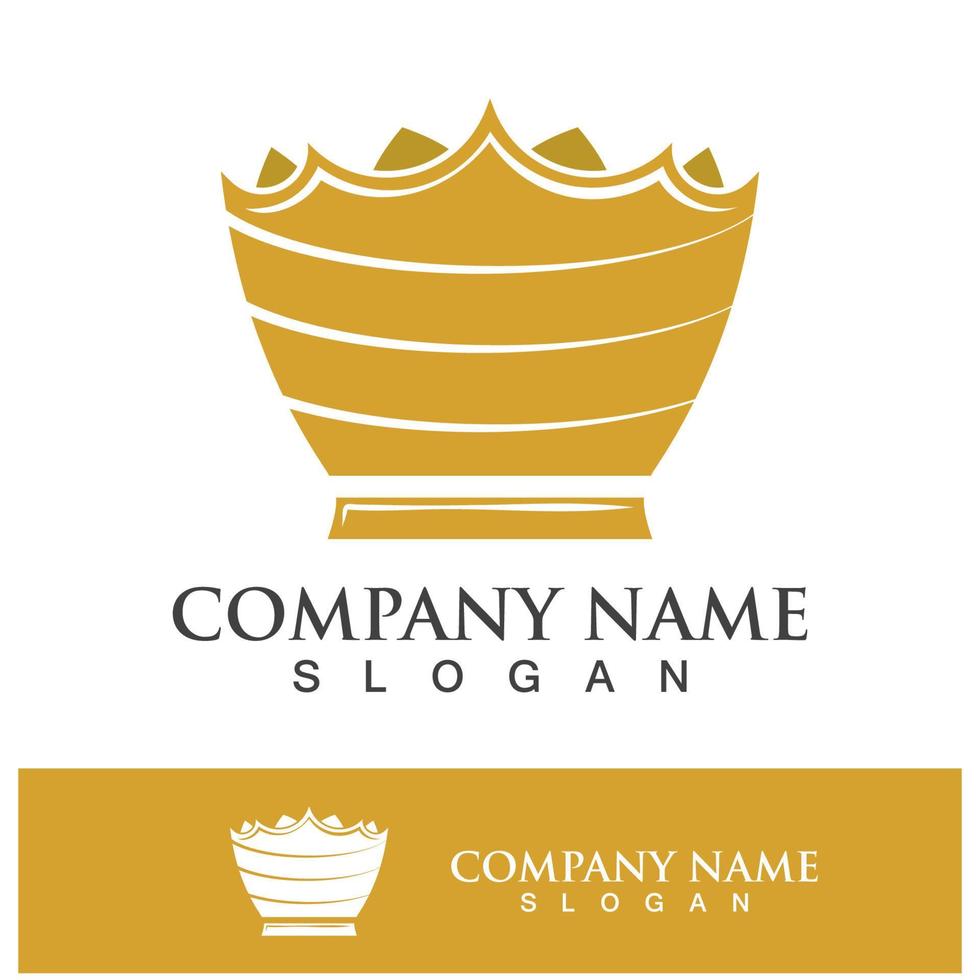 Crown logo icon vector design