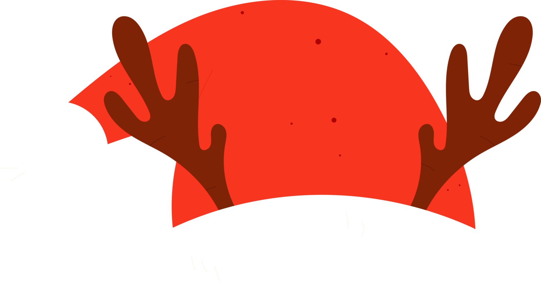 sombrero de navidad decorado con cuernos. png