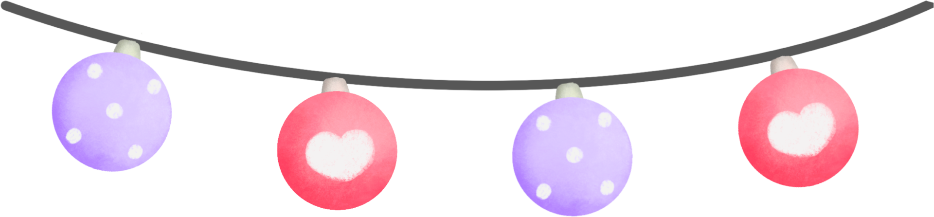 weihnachtsgirlande mit balls.watercolor-zeichnung. png