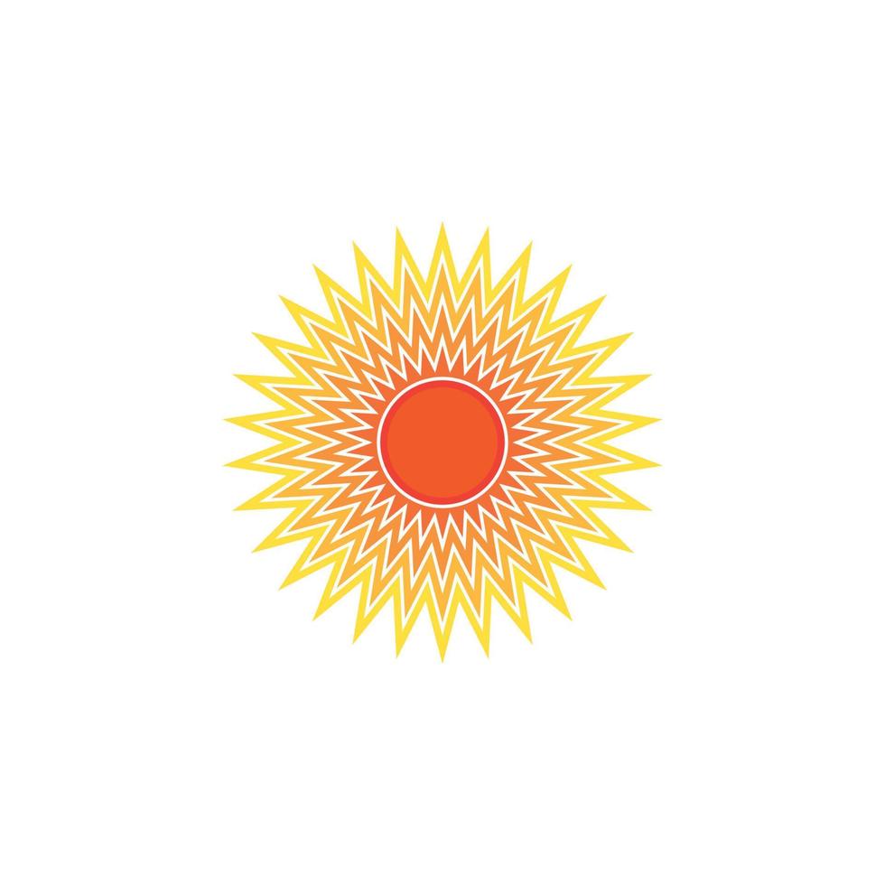 Sun vector illustration icon