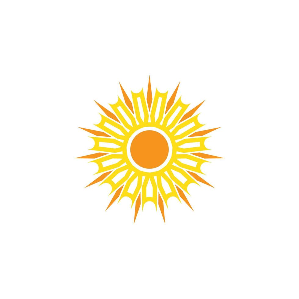 icono de ilustración de vector de sol