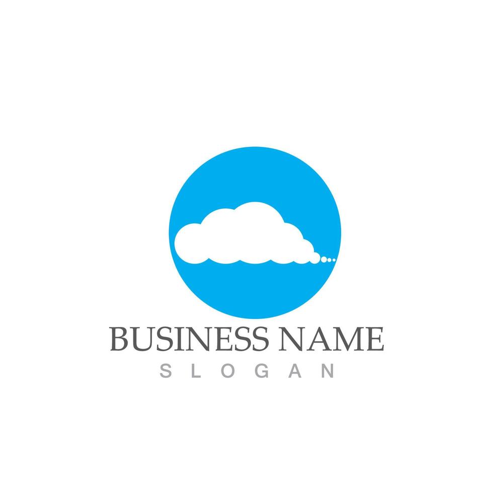 Cloud template icon vector