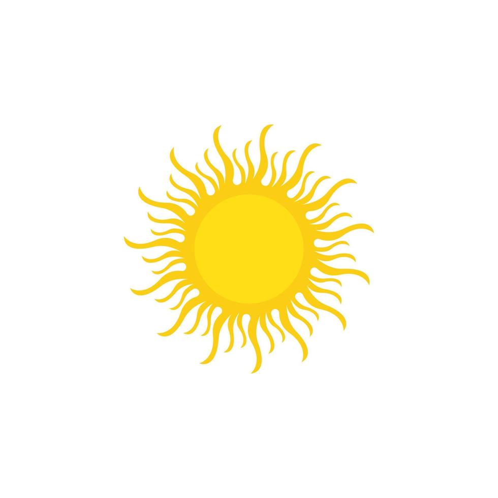 icono de ilustración de vector de sol