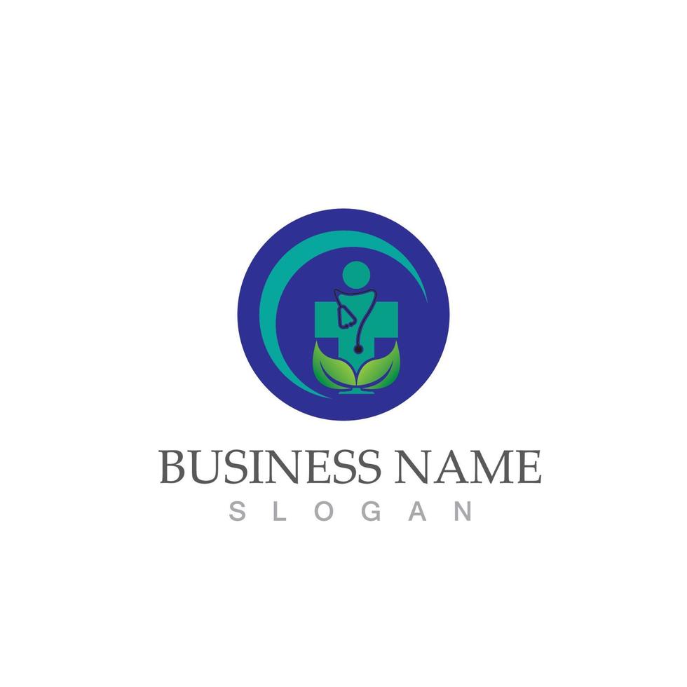 Health medical logo icon design vector