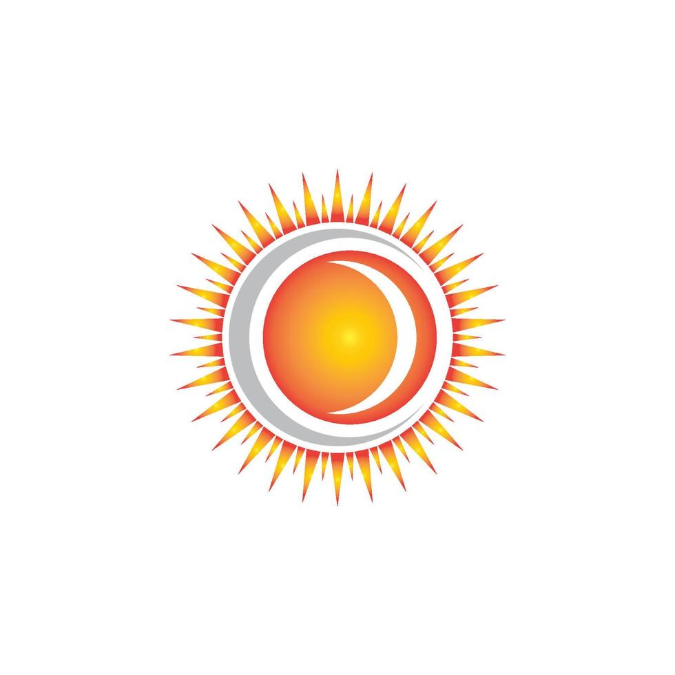 icono de ilustración de vector de sol