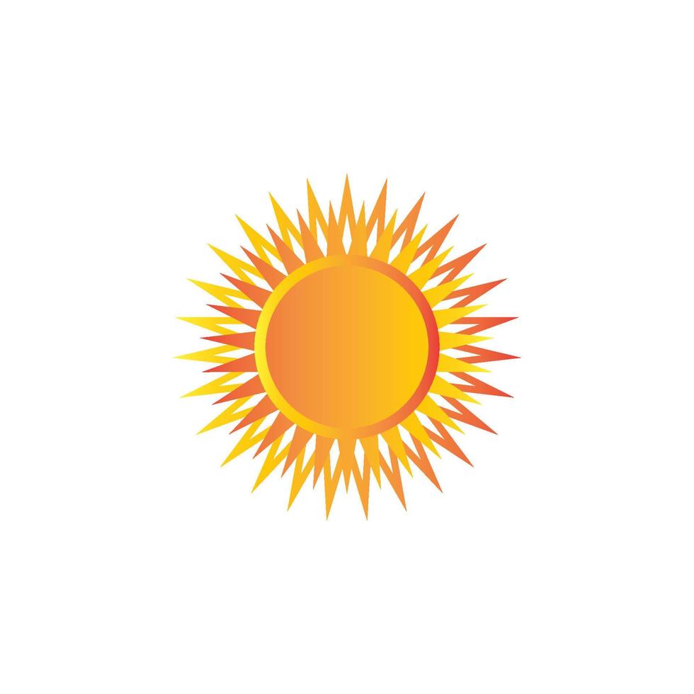 icono de ilustración de vector de sol