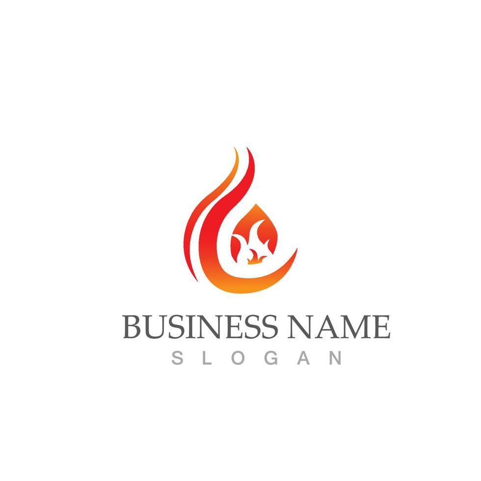 Fire icon logo design illustration vector