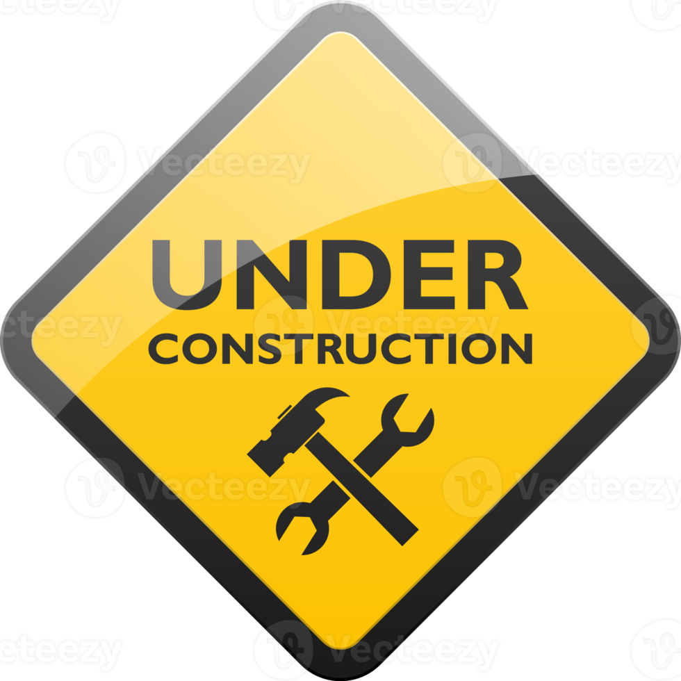 Under construction sign png