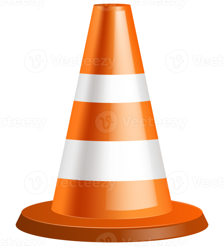 Orange traffic cone png