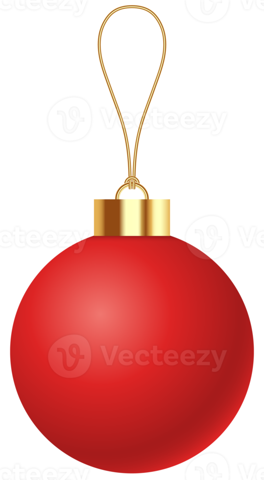 roter Weihnachtsball png