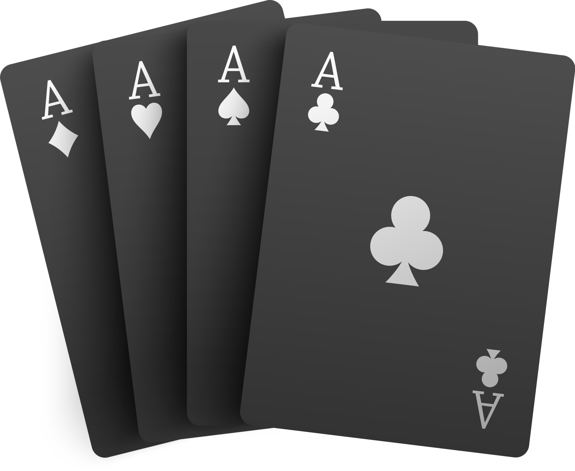 Black Four Aces Poker Card 14585768 PNG Black Four Aces Poker Card 14585768 PNG