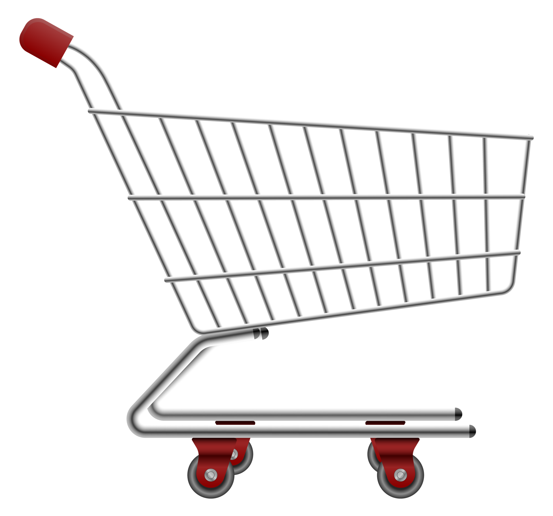 Red shopping cart 14585847 PNG