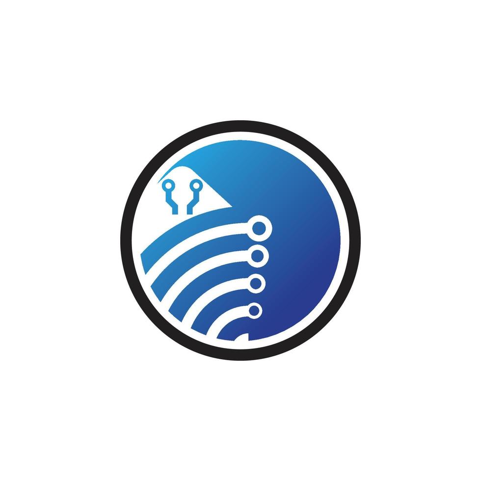 Home tech logo vector illustration