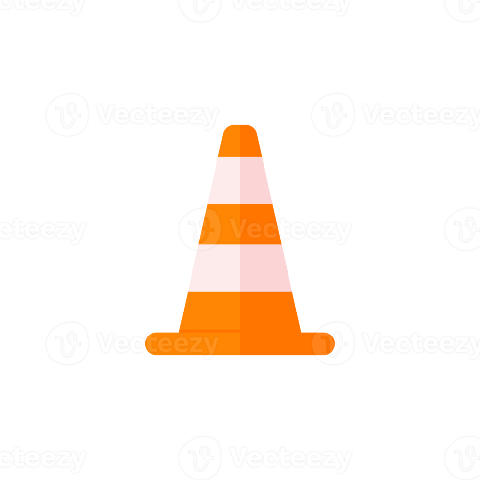 Traffic cones. Barrier cones divide the protective zone. png