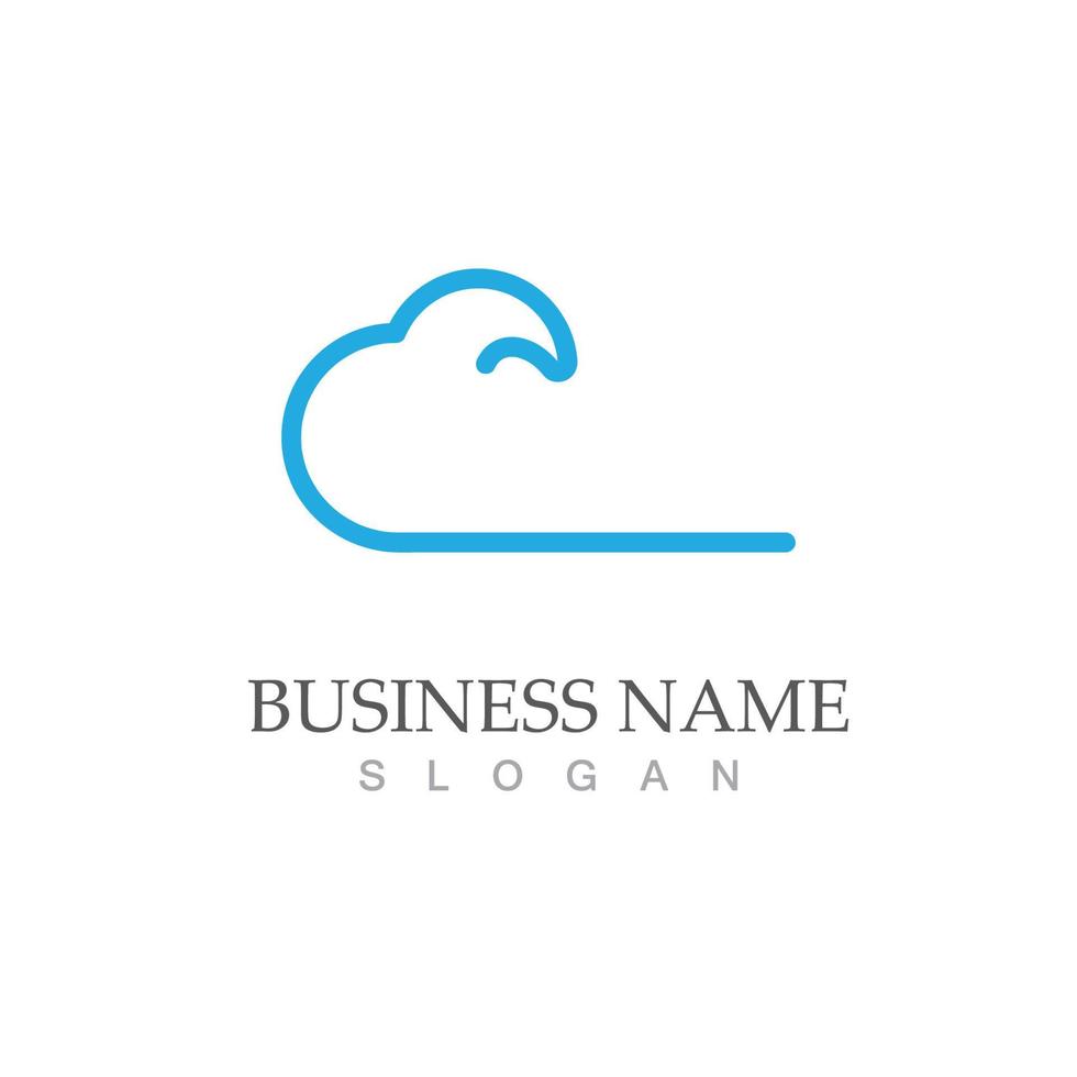 Cloud template vector
