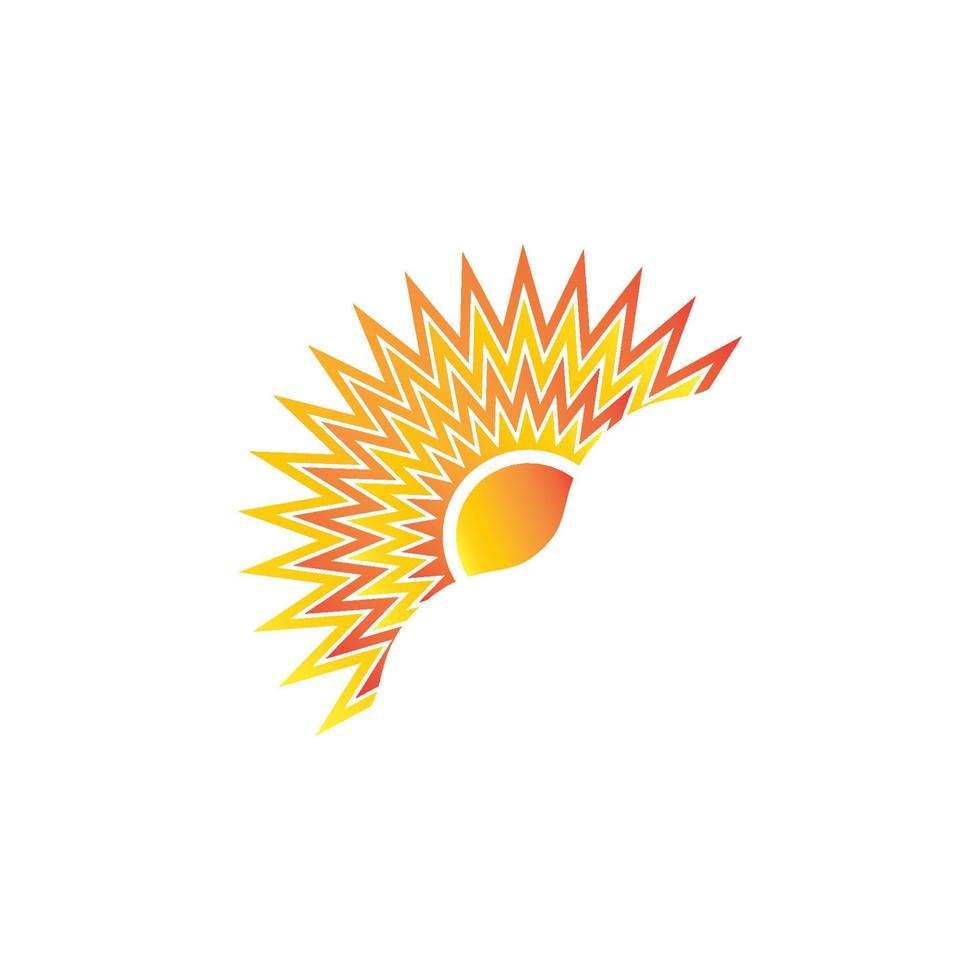 Sun vector illustration icon