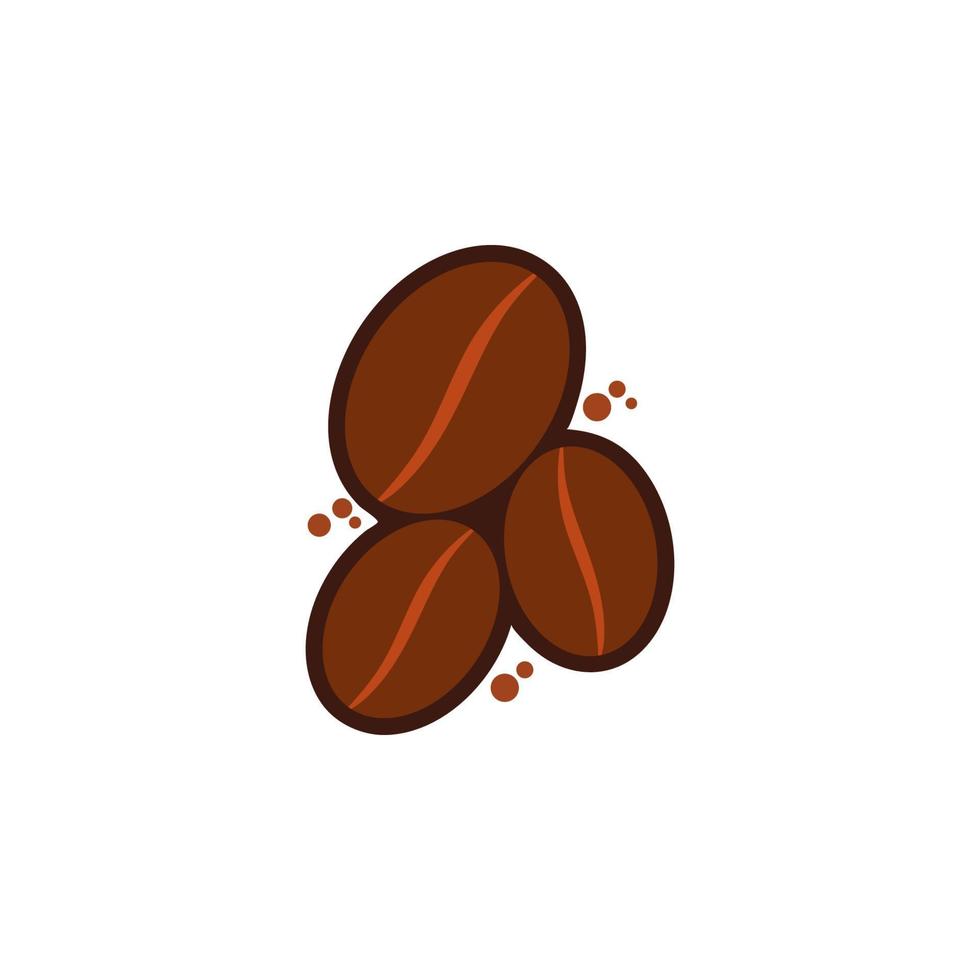 Ilustración de vector de icono de grano de café