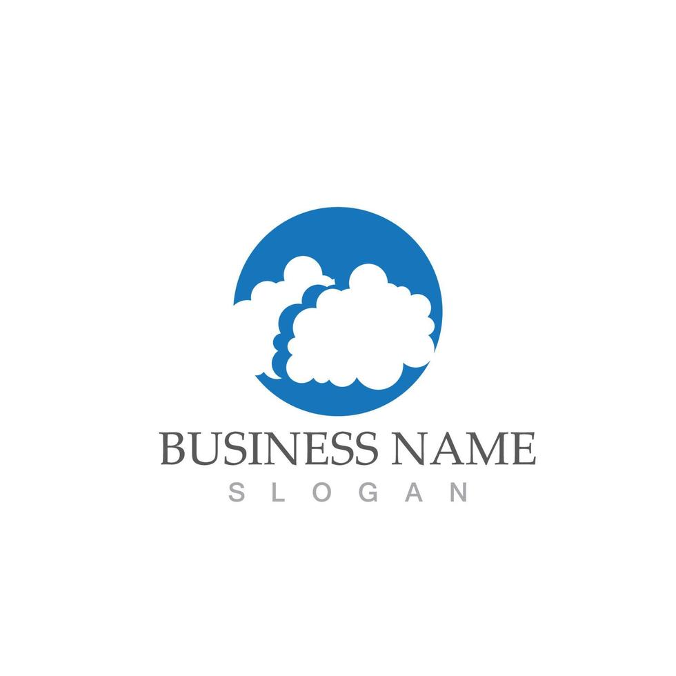 Cloud template icon vector