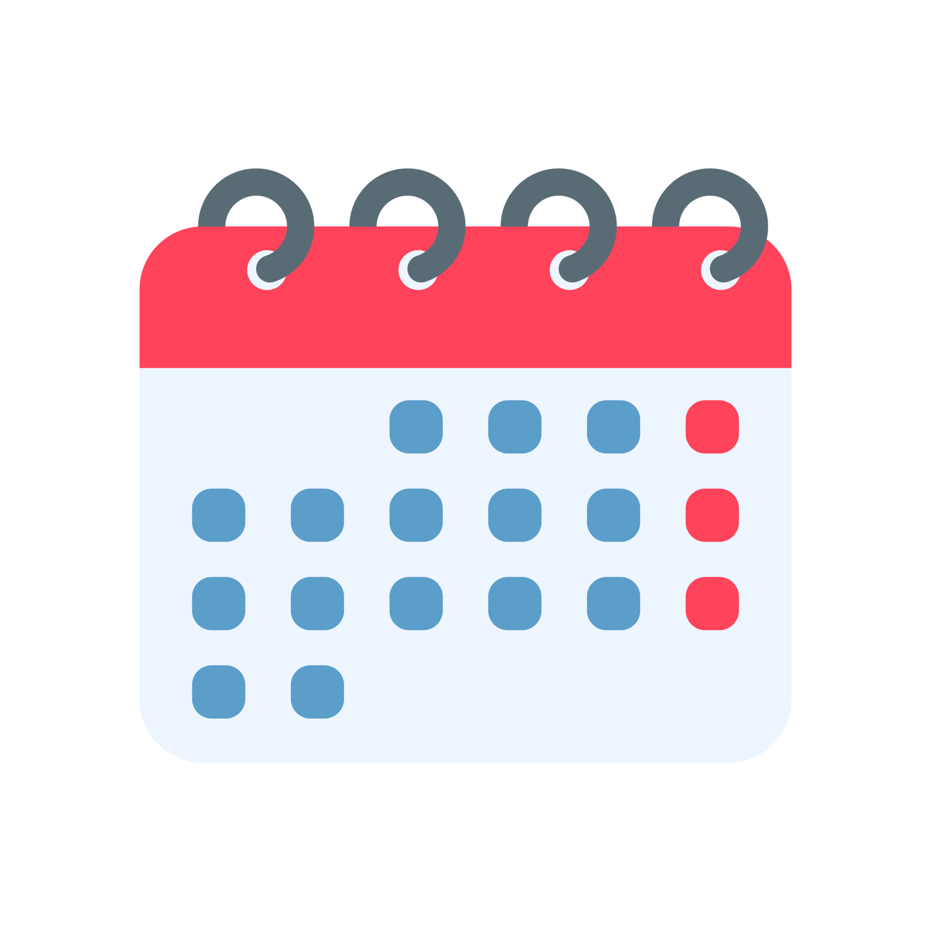 Calendar Icon A Red Calendar For Reminders Of Appointments And