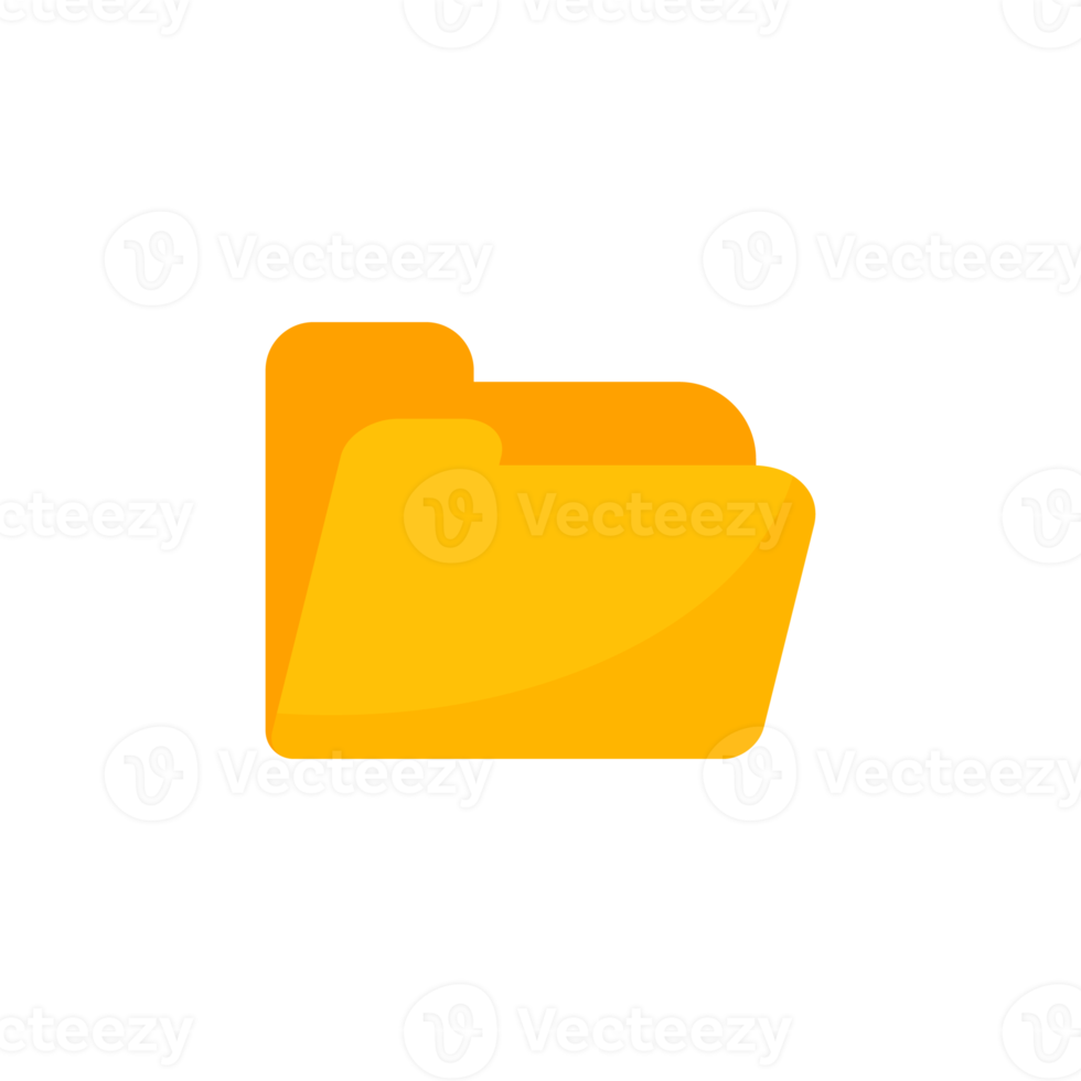 Yellow folders for organizing documents. sorting large amounts of data png