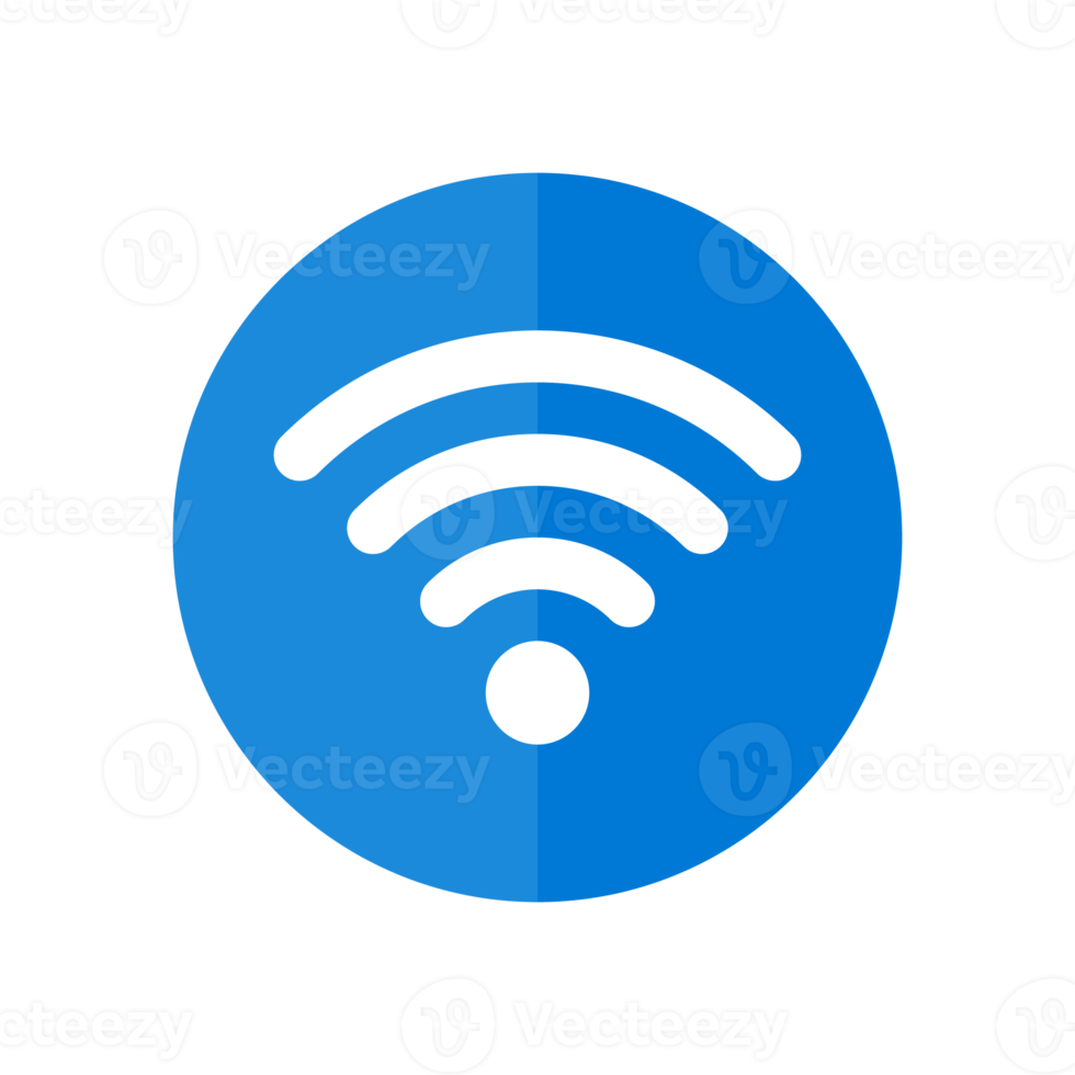 icono wifi. vector de símbolo inalámbrico para la conexión a Internet desde la transmisión del enrutador. png