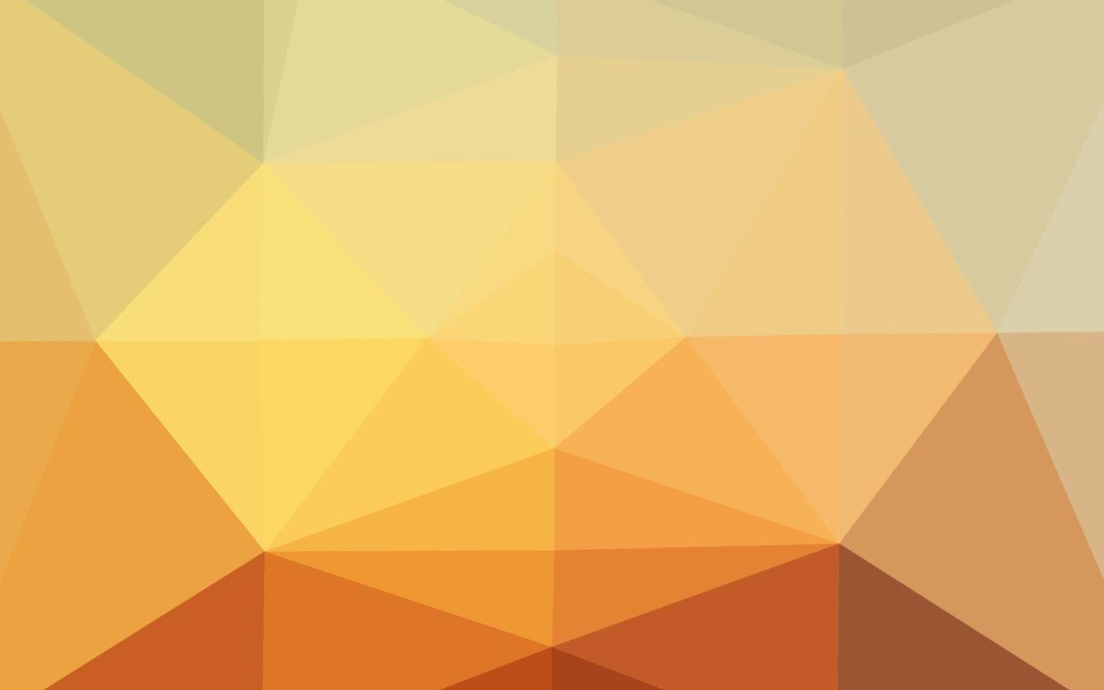 Light Yellow, Orange vector polygon abstract backdrop.