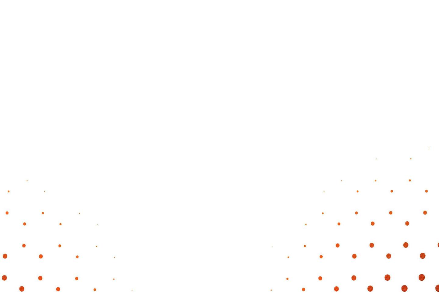 Light orange vector background with bubbles.