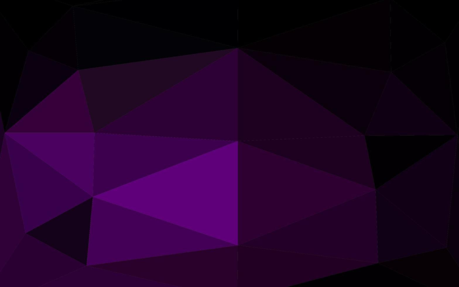 Dark Purple vector blurry triangle pattern.