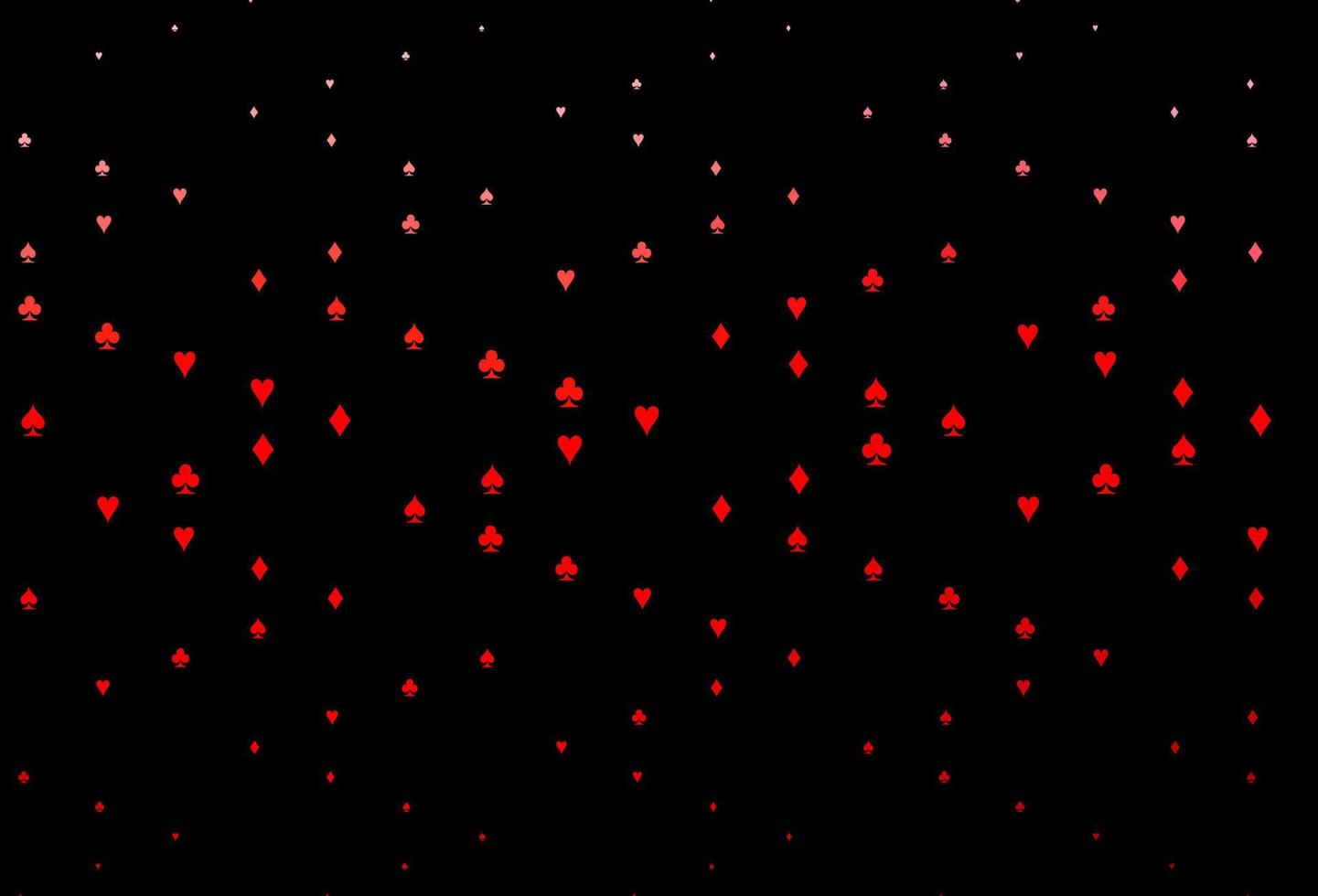 Dark Red vector template with poker symbols.