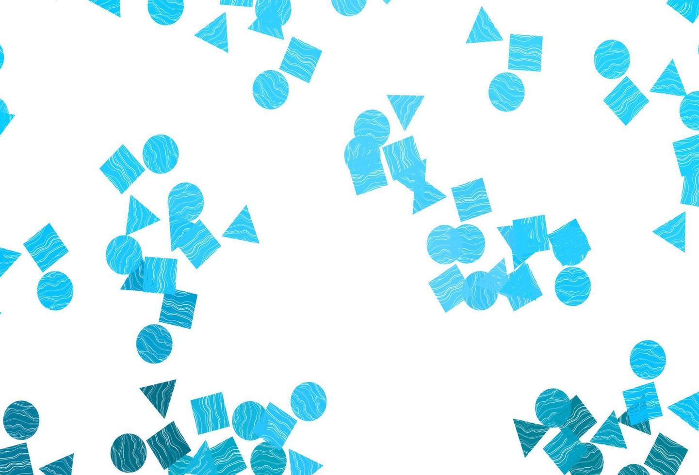 Light BLUE vector pattern in polygonal style with circles.